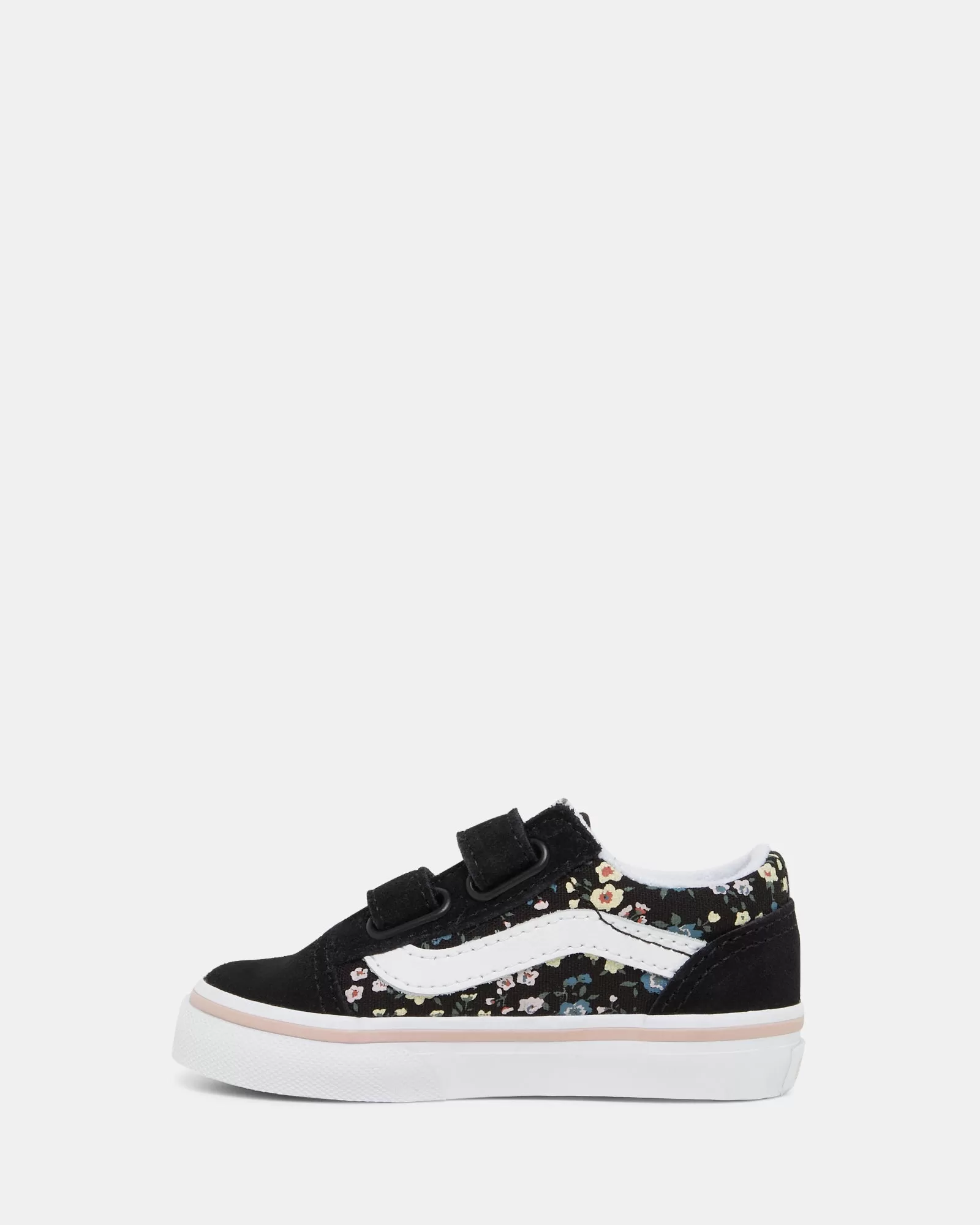 Old Skool V Flowers Infant Black Floral