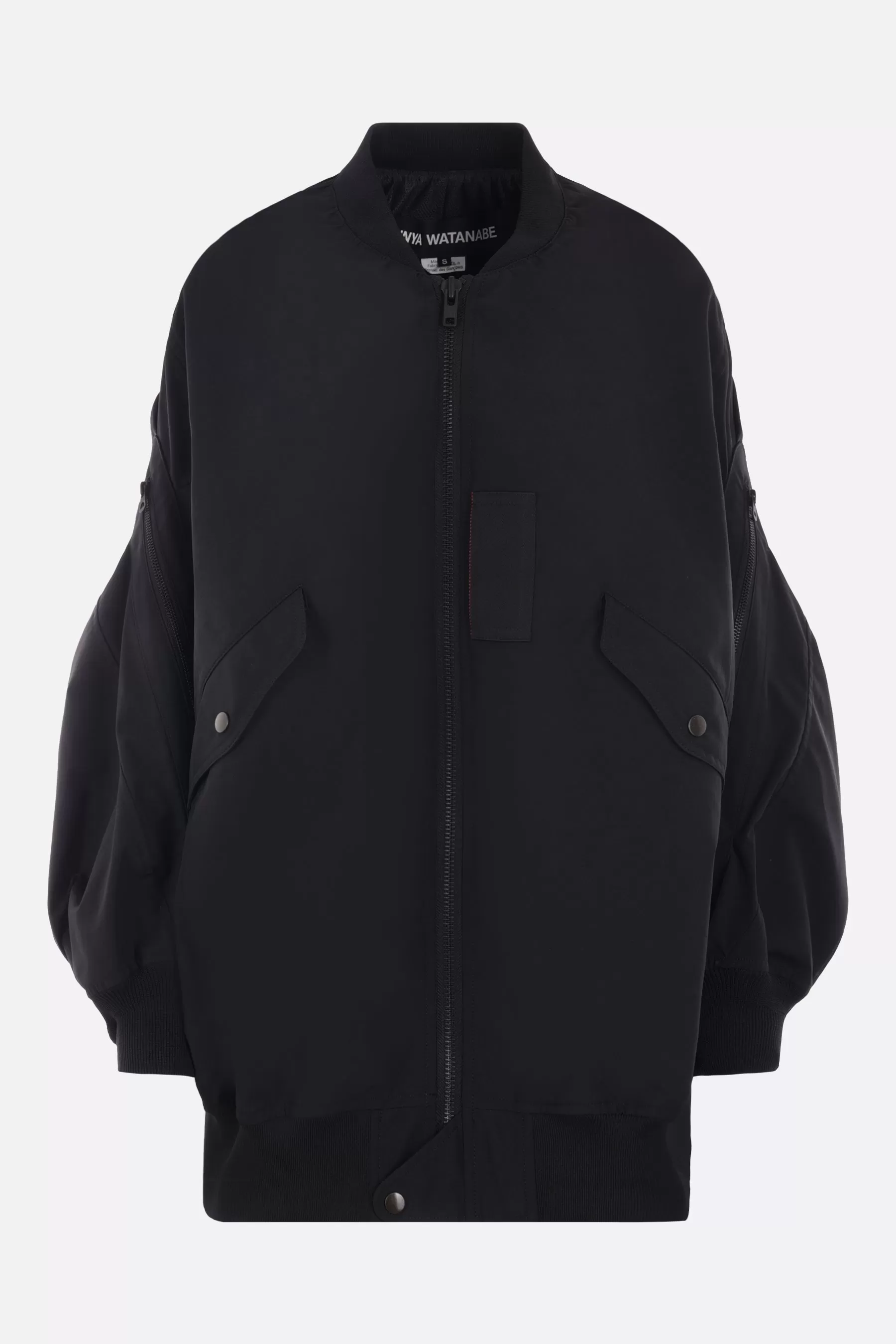 oversize nylon bomber jacket