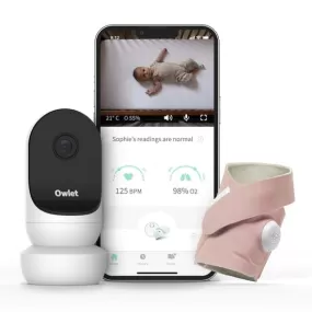 Owlet Monitor Duo (Smart Sock 3   Cam 2) - Dusty Rose