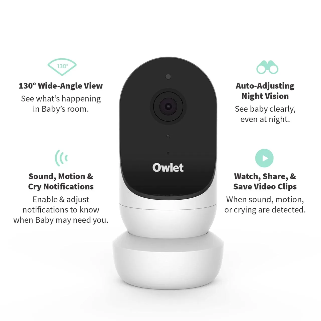 Owlet Monitor Duo (Smart Sock 3   Cam 2) - Dusty Rose