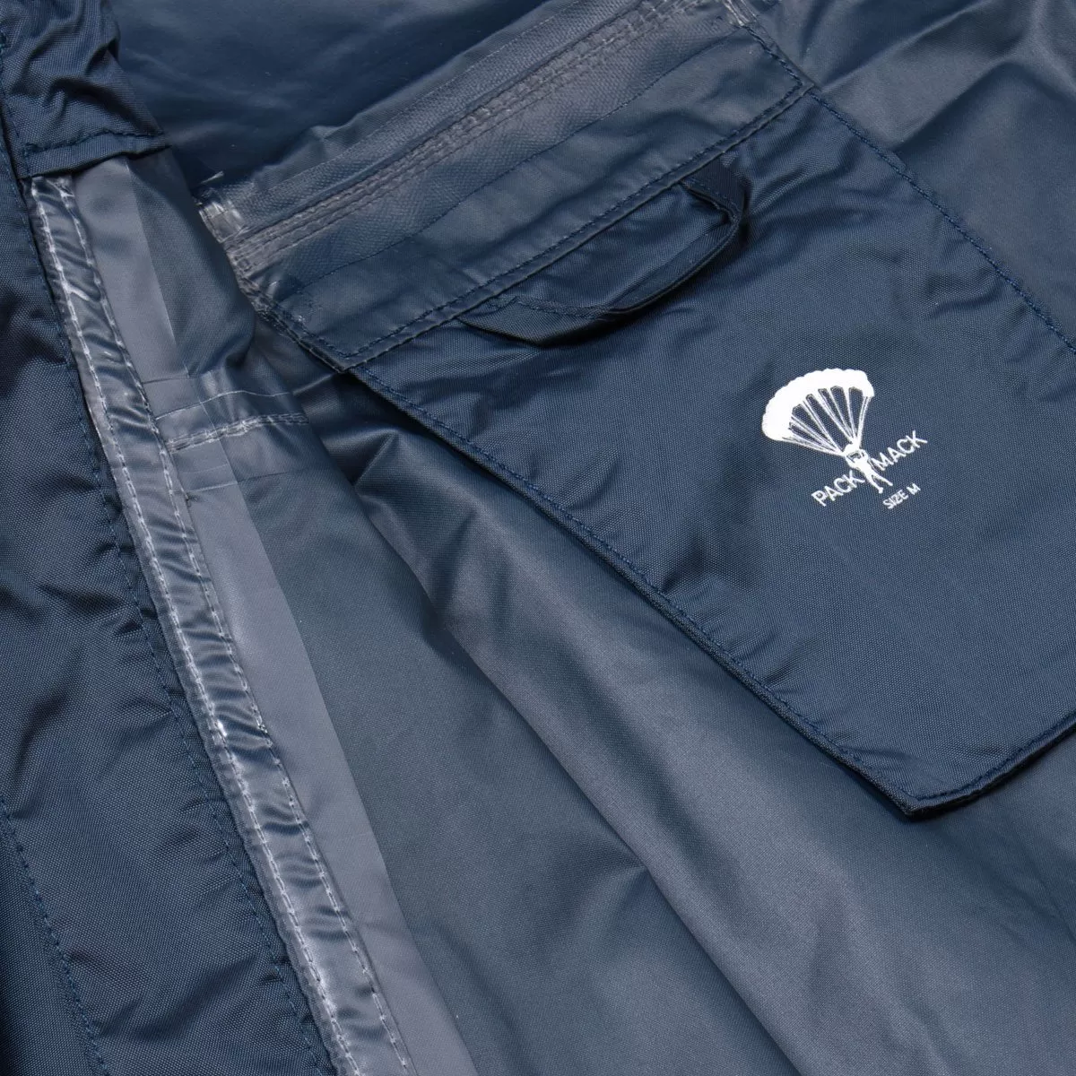 Packmack - #300 Parka Full Zip Raincoat - Navy