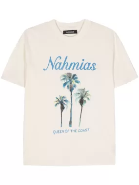 PALM TREE COAST LOGO PRINT T-SHIRT