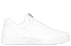 Pantofi sport, barbati, SKECHERS KOOPA VOLLEY LOW VARSITY 183240-WHT alb, piele naturala