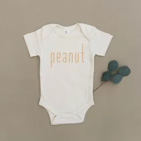 Peanut Organic Baby Bodysuit (Black)