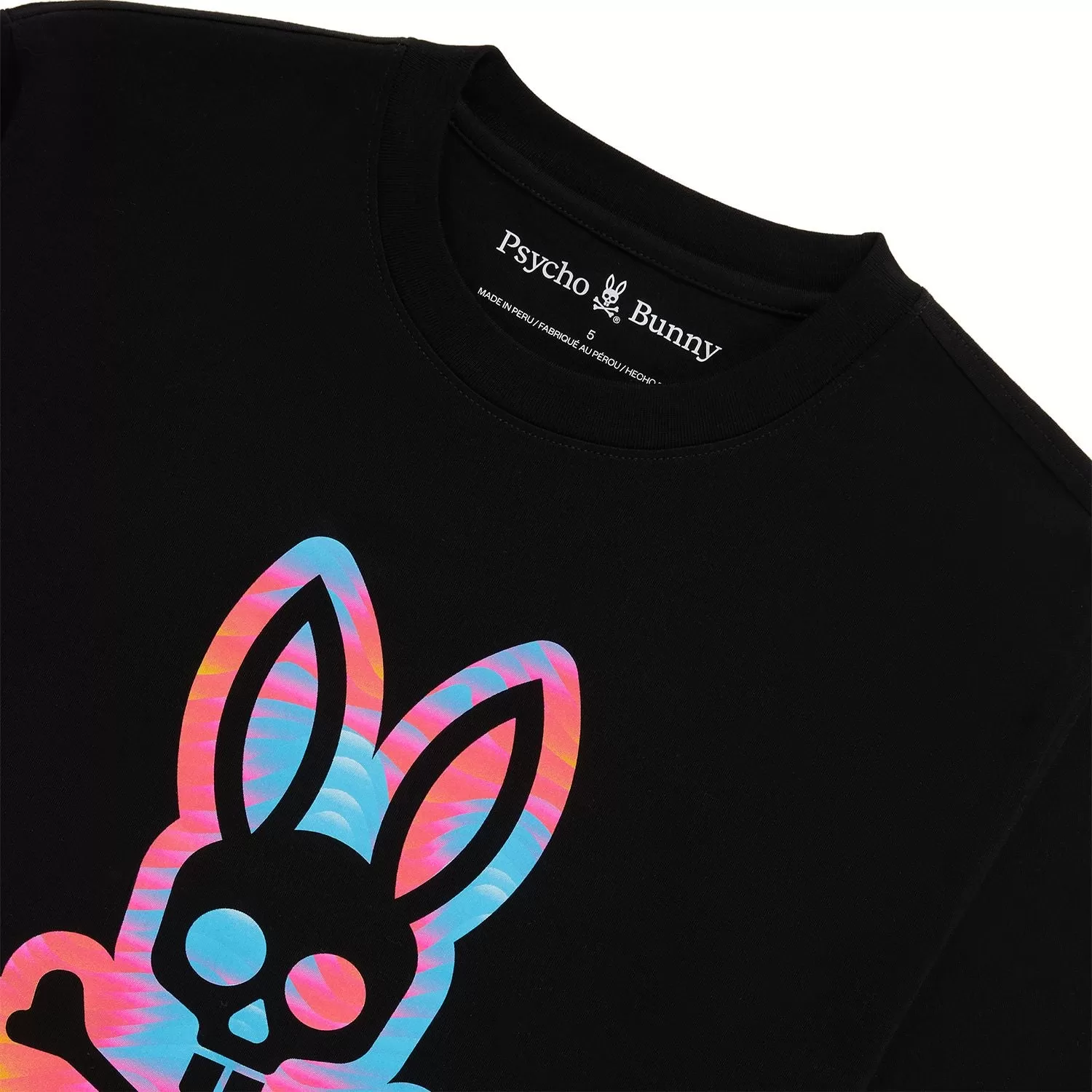 Psycho Bunny Men's Montgomery Graphic Tee - Black