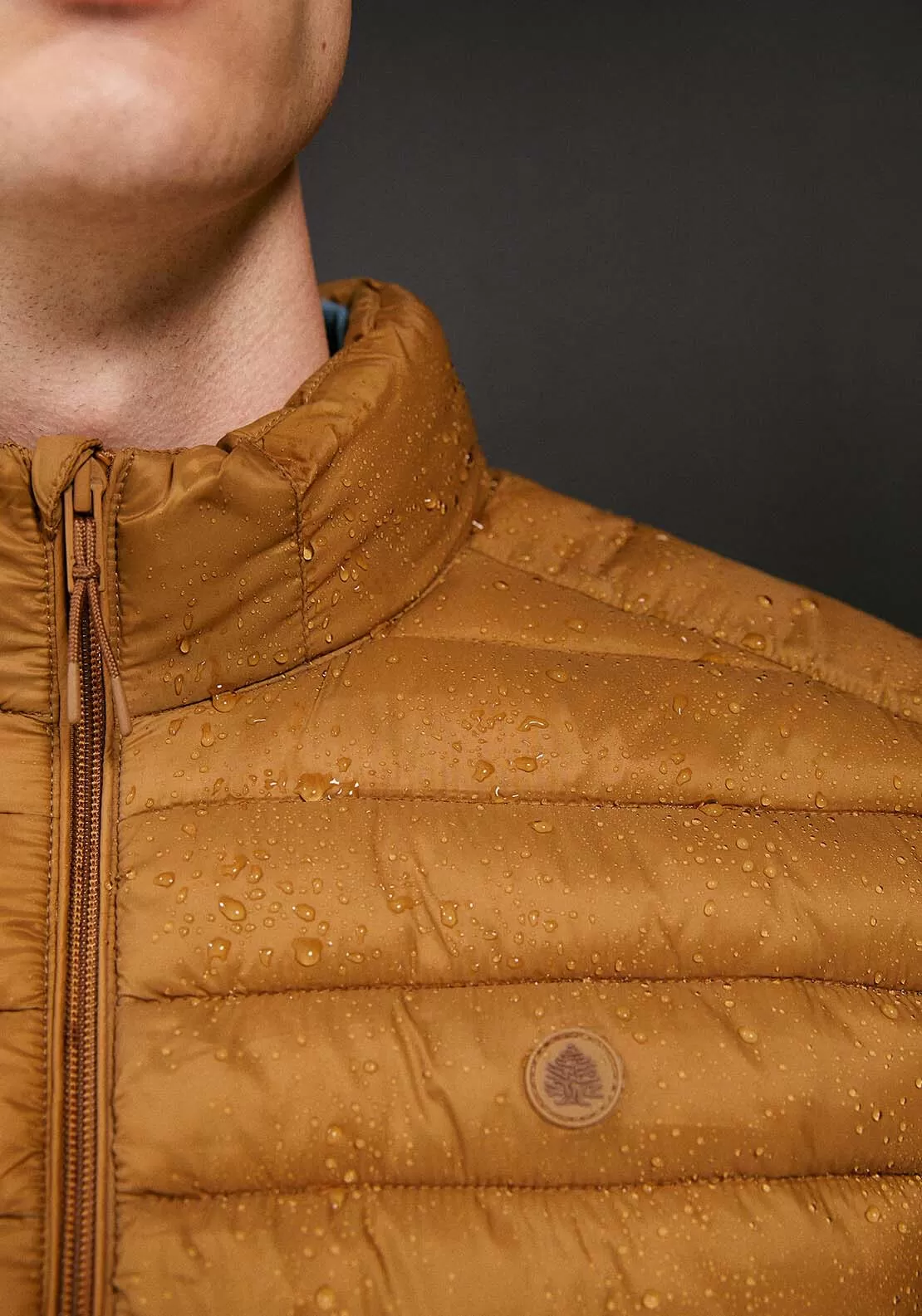 Quilted jacket - Tan