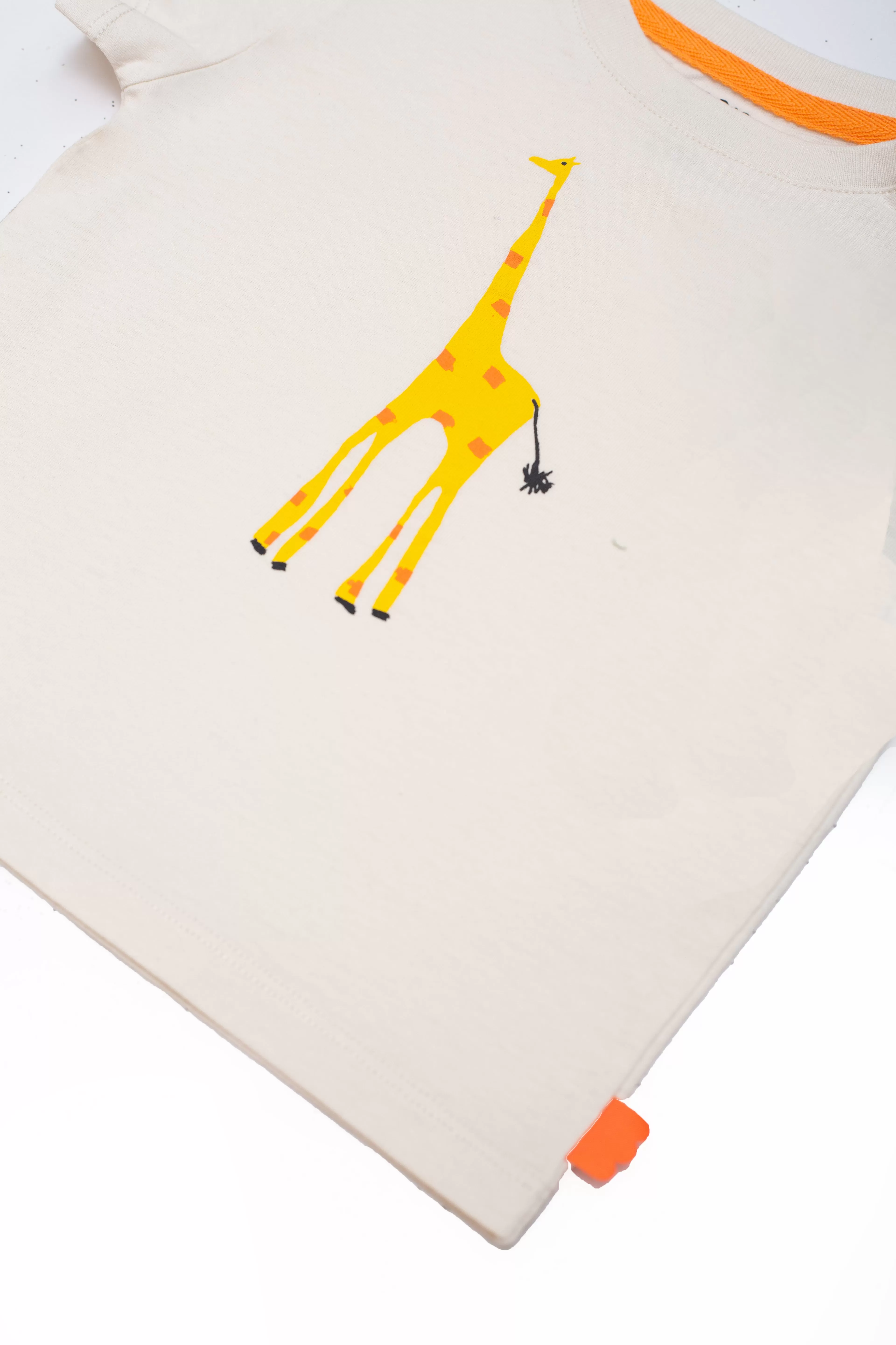 Recycled Cotton Giraffe Baby T-shirt