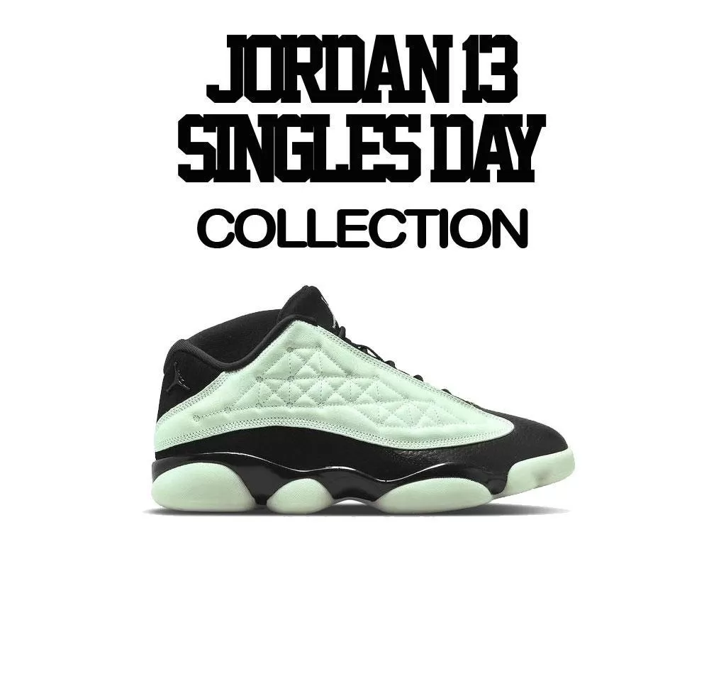 Retro 13 Singles Day Shirt - Clean Pair - Black