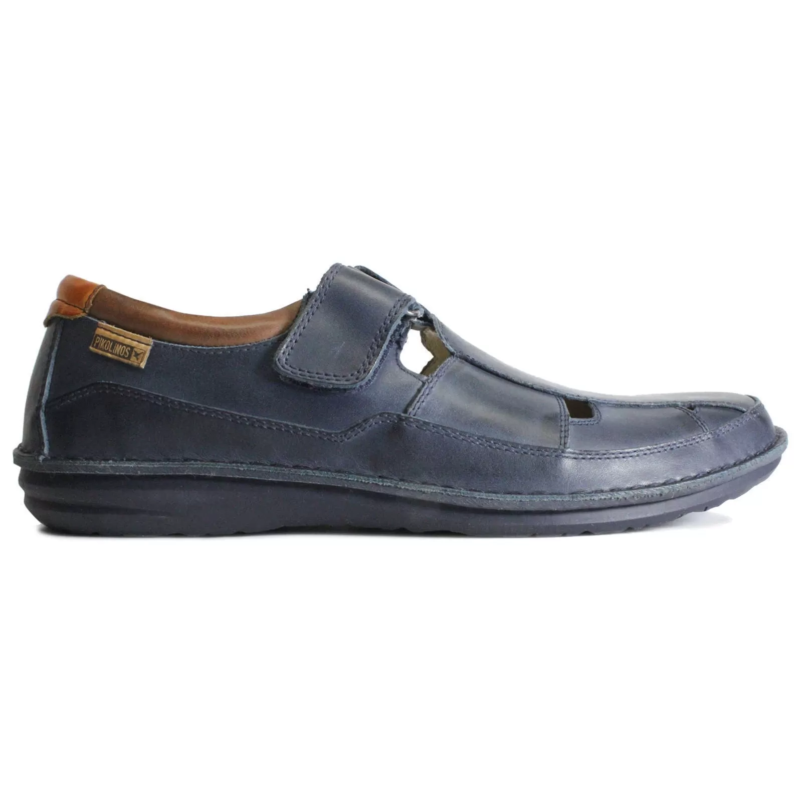 Santiago Calfskin Leather Men's Velcro Strap Loafers