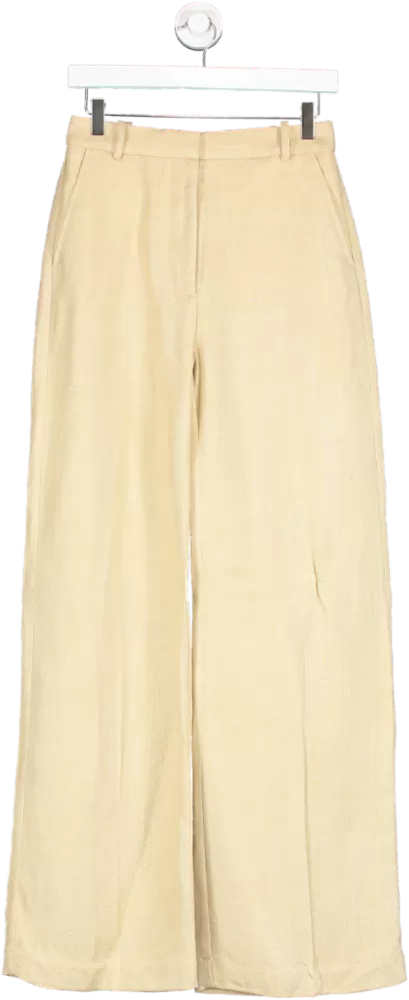 Sezane Beige Giovanni Trousers UK 8