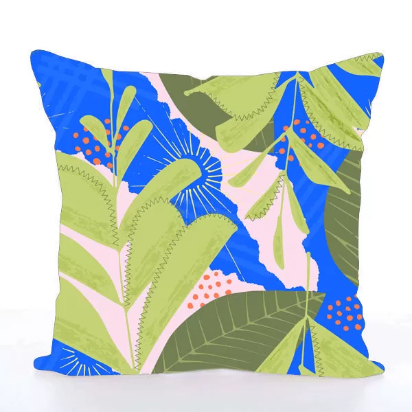 Square Toss Cushion Cover | Plants