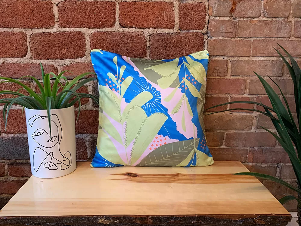 Square Toss Cushion Cover | Plants