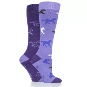 Storm Bloc Childrens Medium Weight Goodwood Horse Long Socks