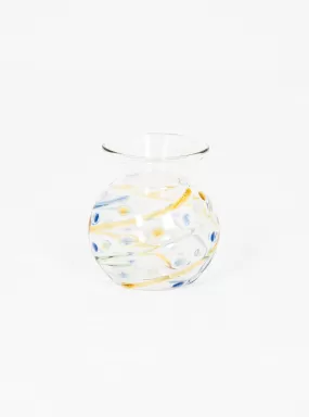 Trellis Vase Yellow & Blue