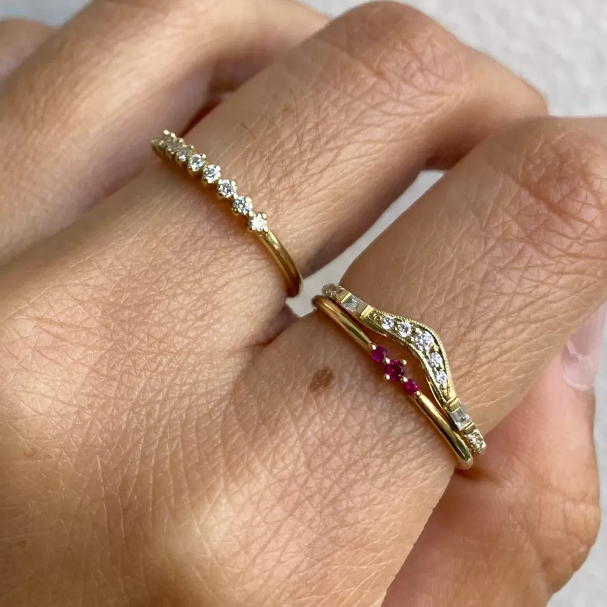 Tres Ruby Ring