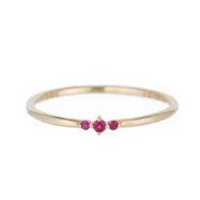 Tres Ruby Ring