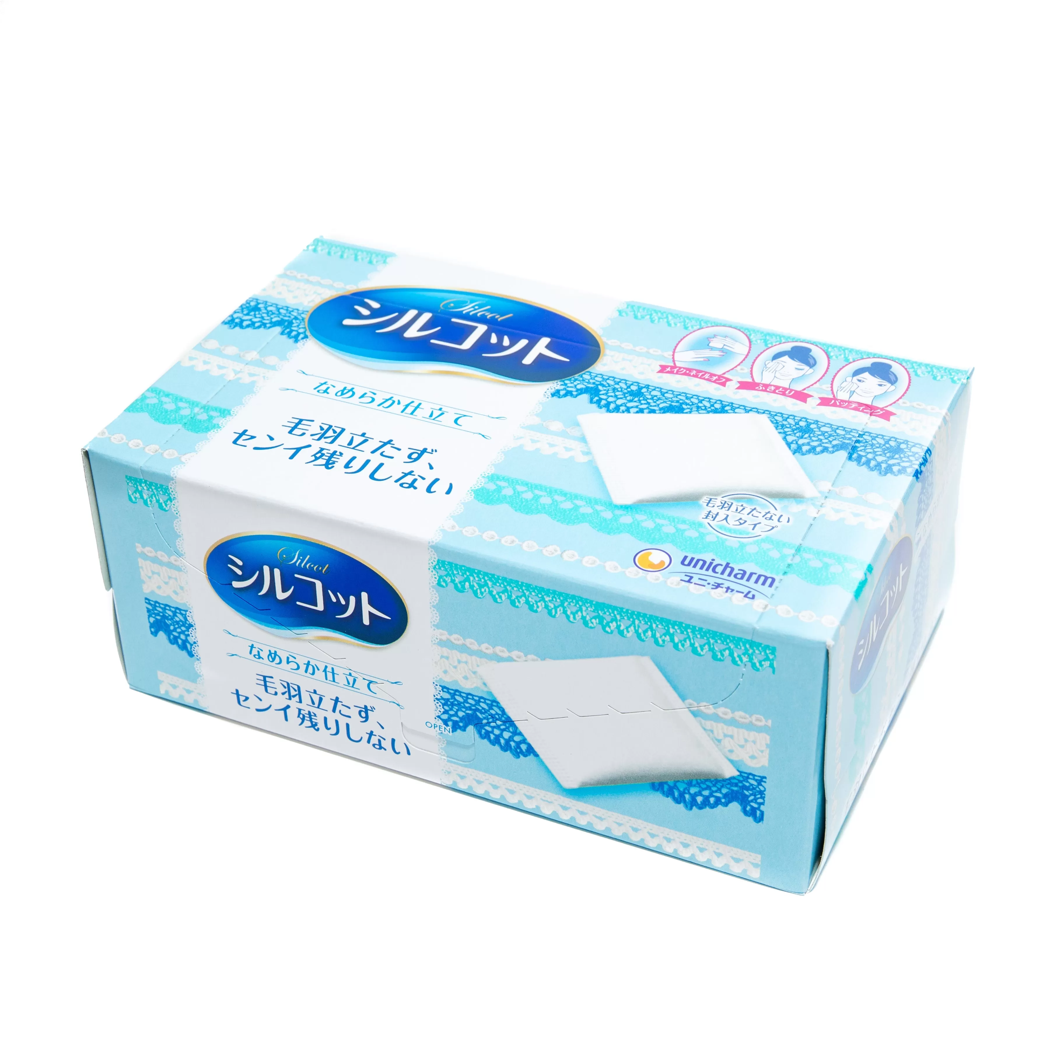 Unicharm Silcot Puff 82pcs x 2boxes Set