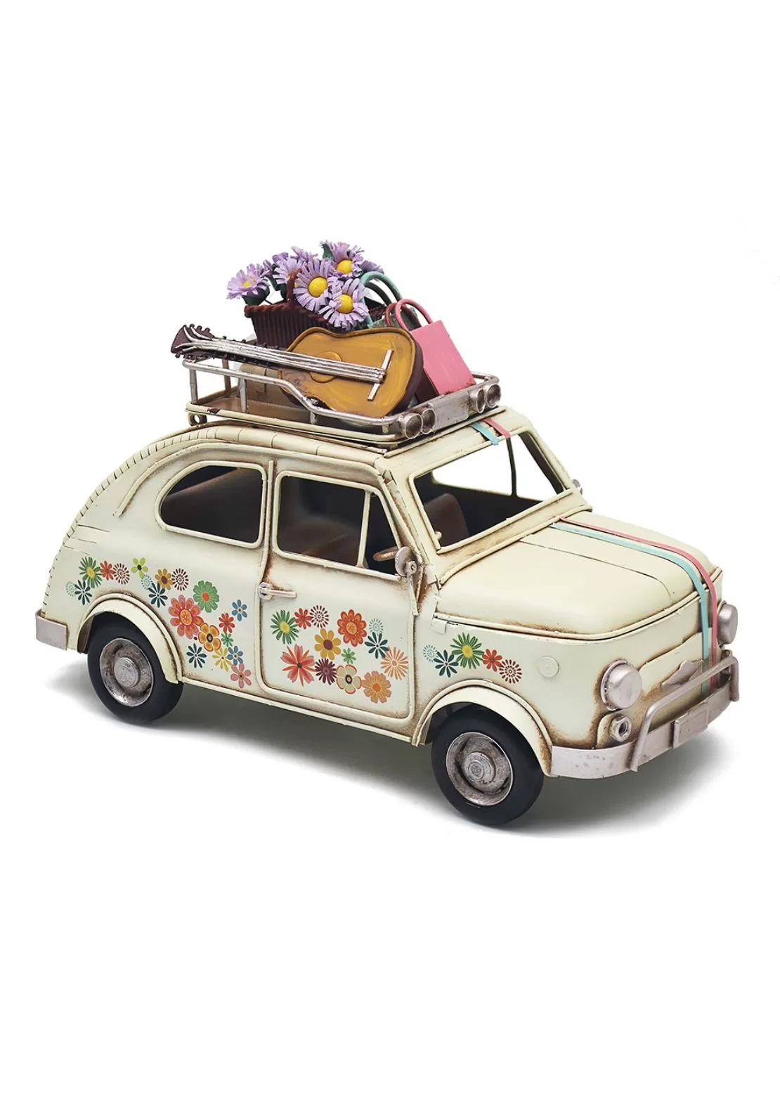 Vintage Car Floral - Cream