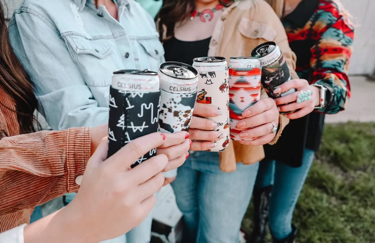 Vintage Cowboy Tall Coozie 2-Pack