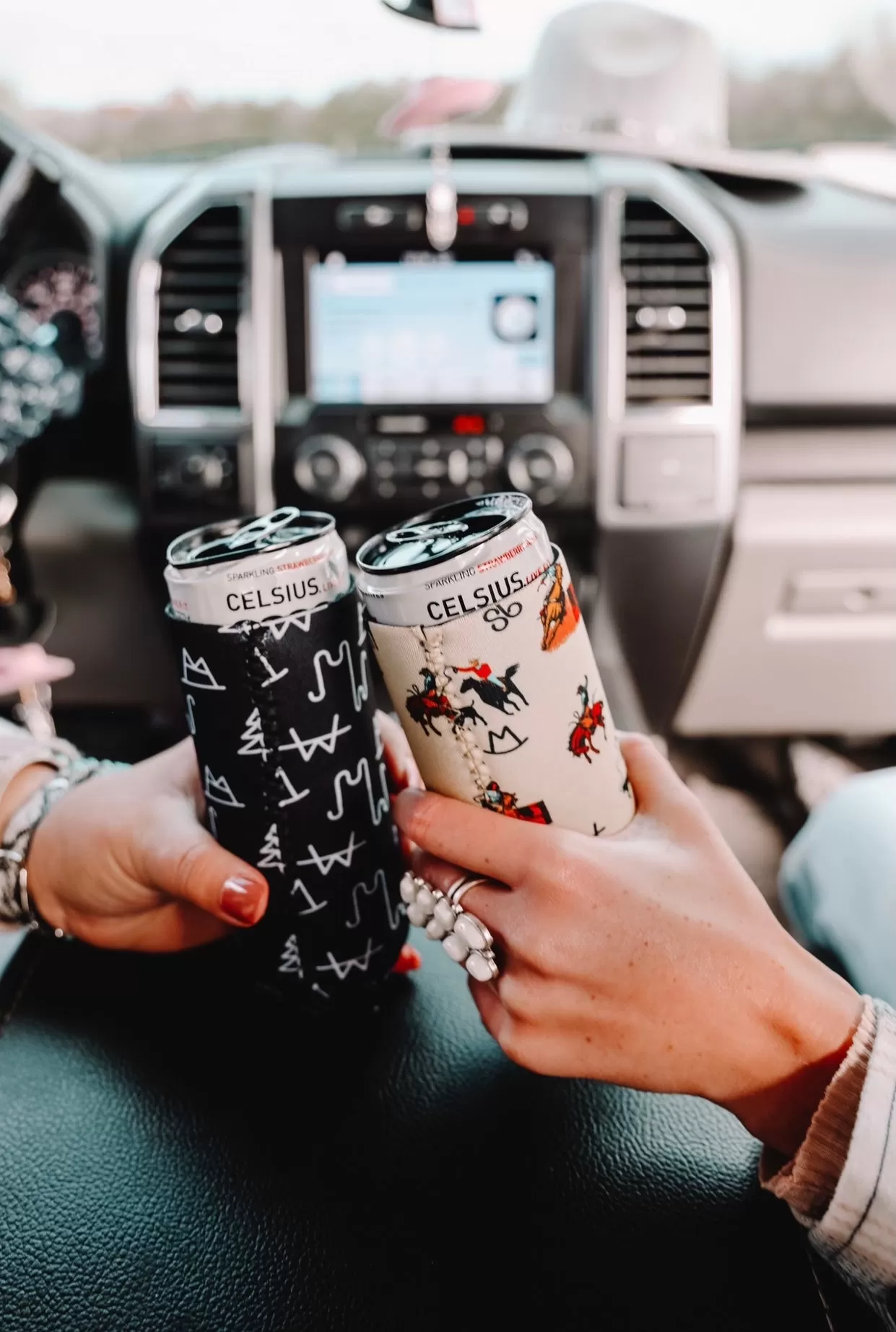 Vintage Cowboy Tall Coozie 2-Pack