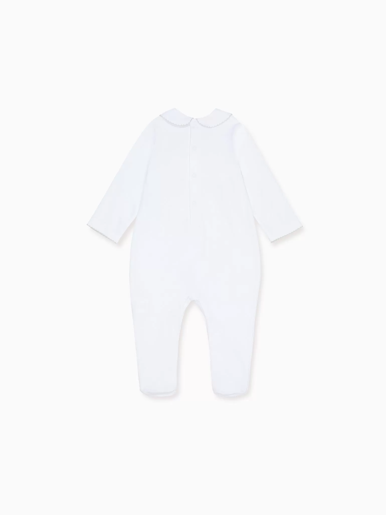 White Dali Baby Smock Sleepsuit