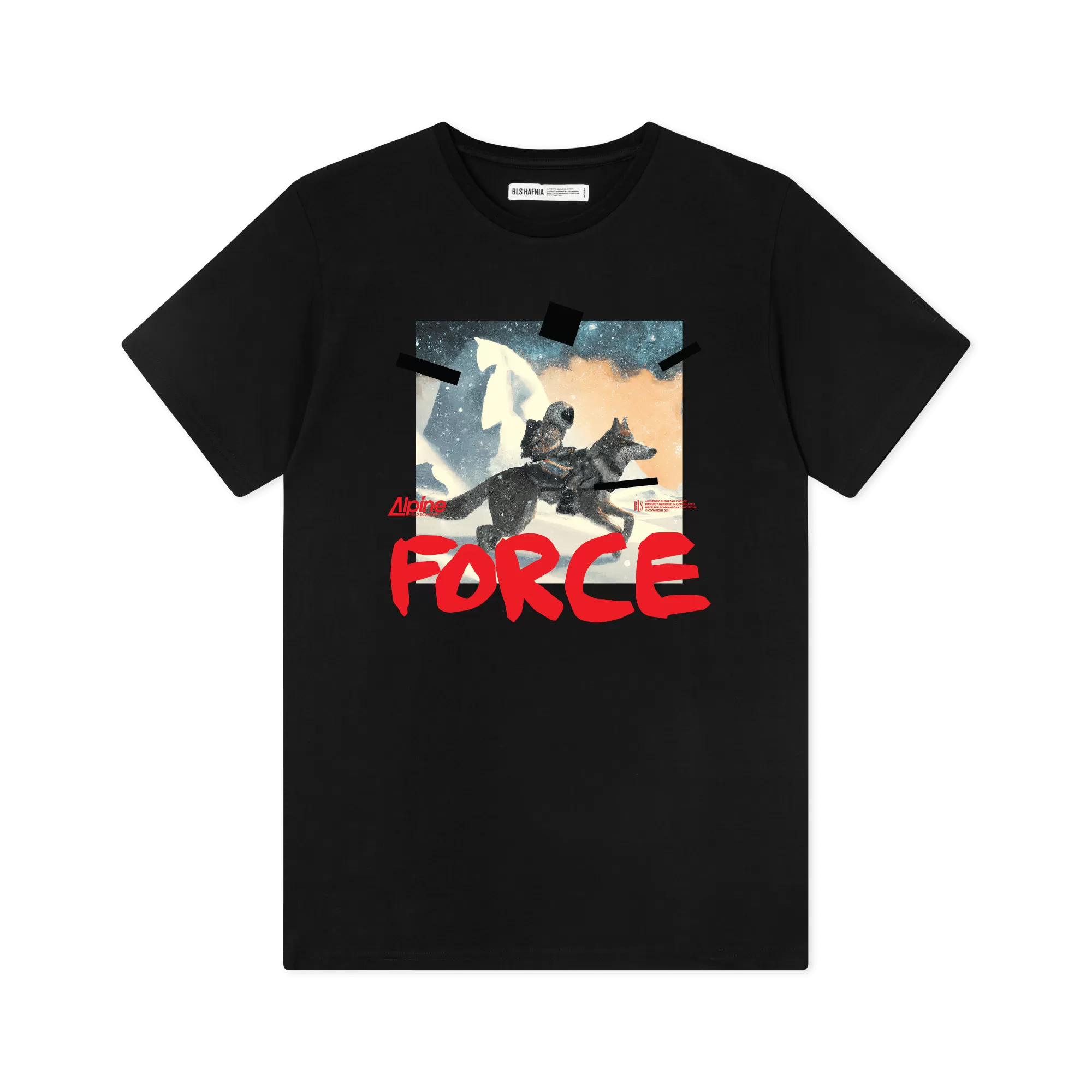 Wolf Astronaut T-Shirt - Black