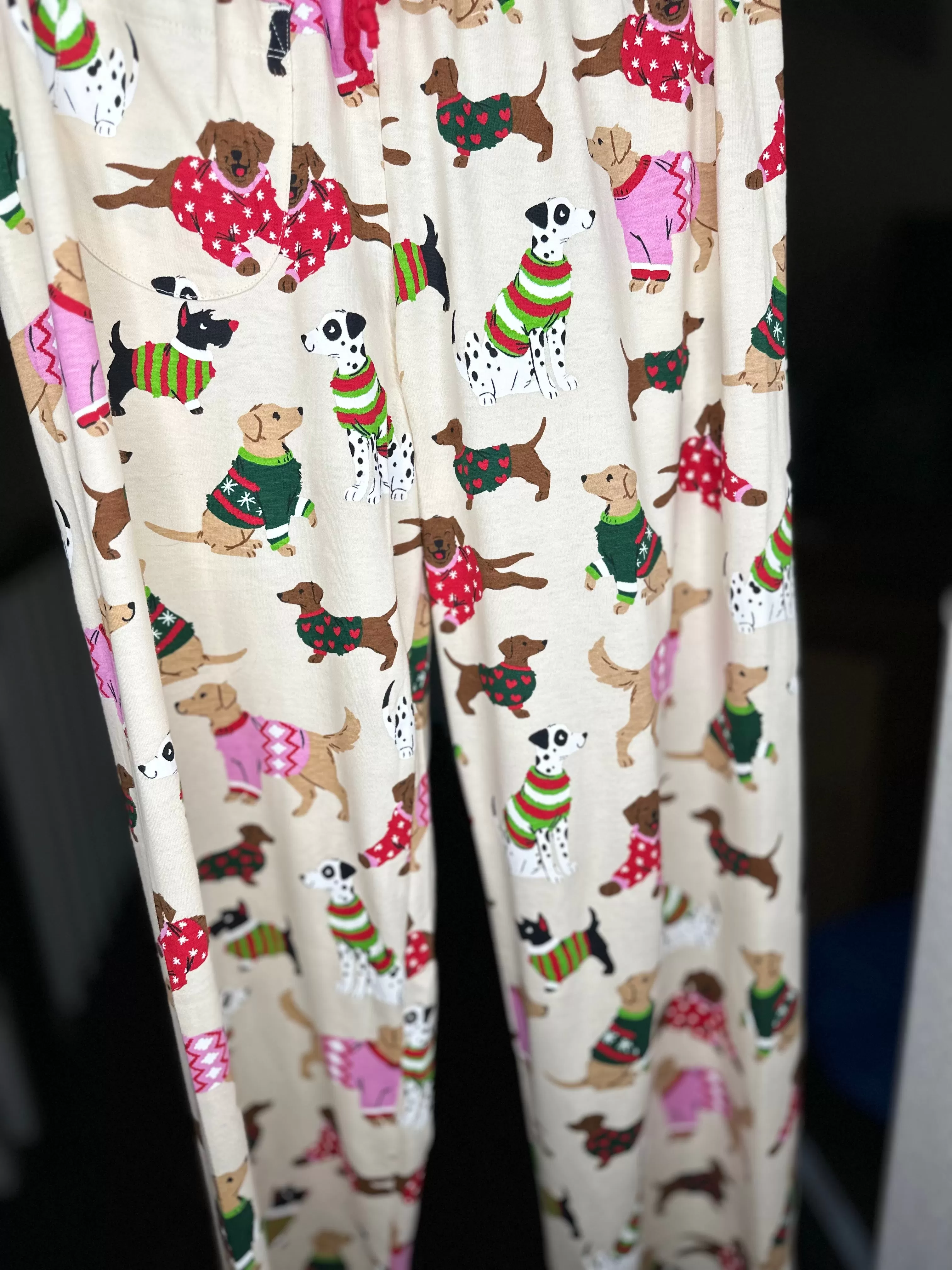 Woofing Christmas Women's Jersey Lounge Pants