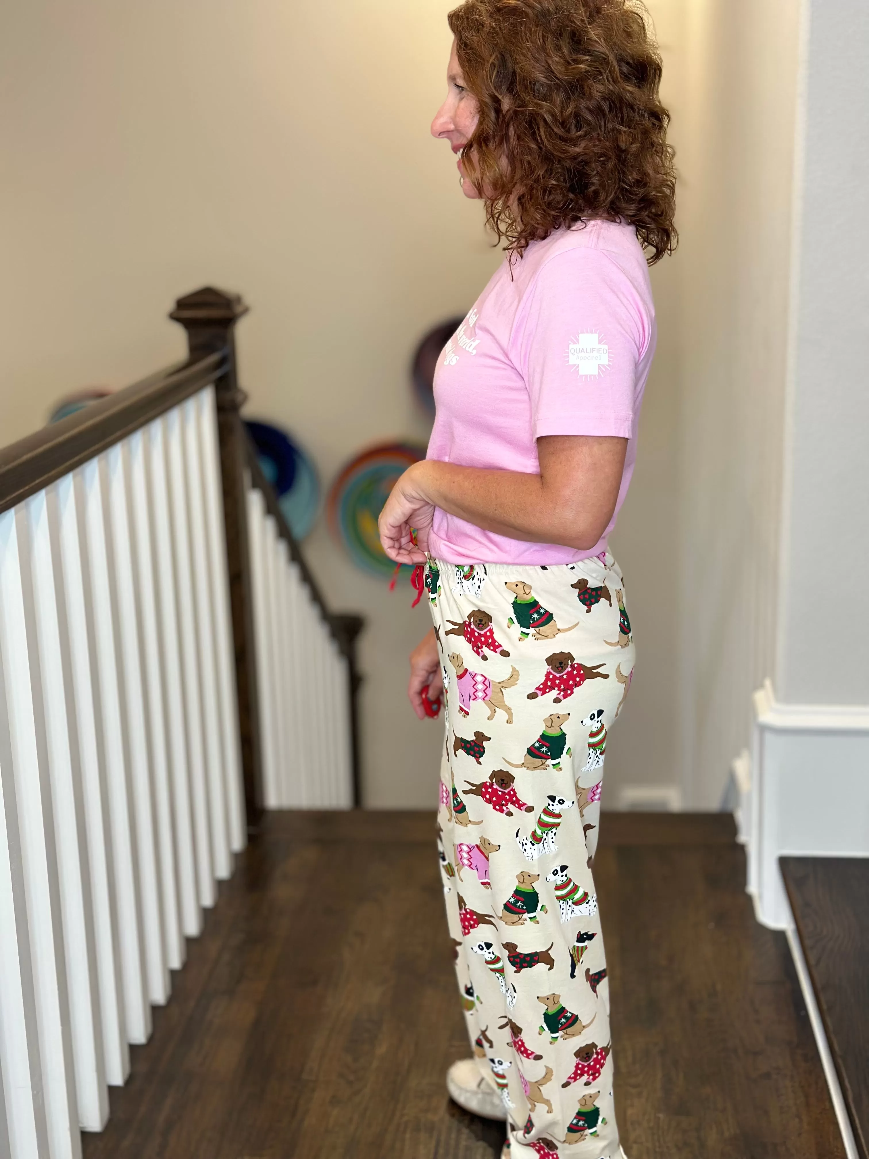 Woofing Christmas Women's Jersey Lounge Pants