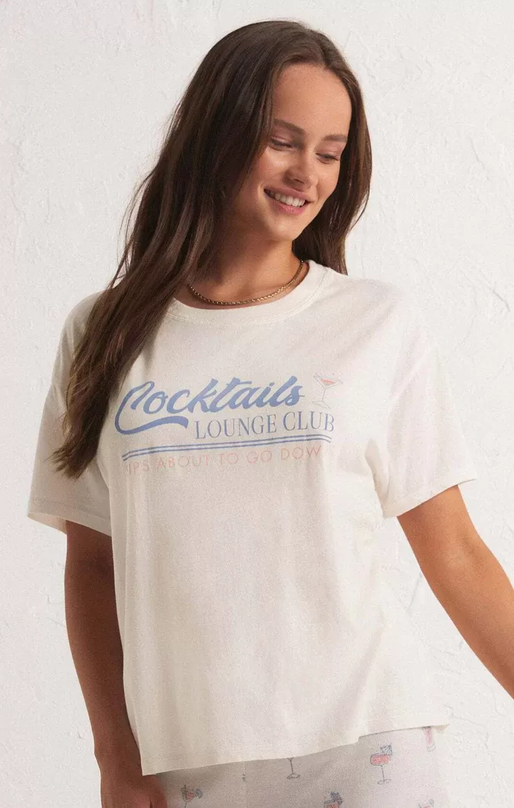 Z Supply Cocktails Lounge Tee - Cloud Dancer